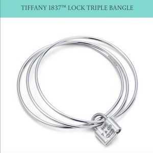 Tiffany & Co. 1837 Lock Triple Bangle